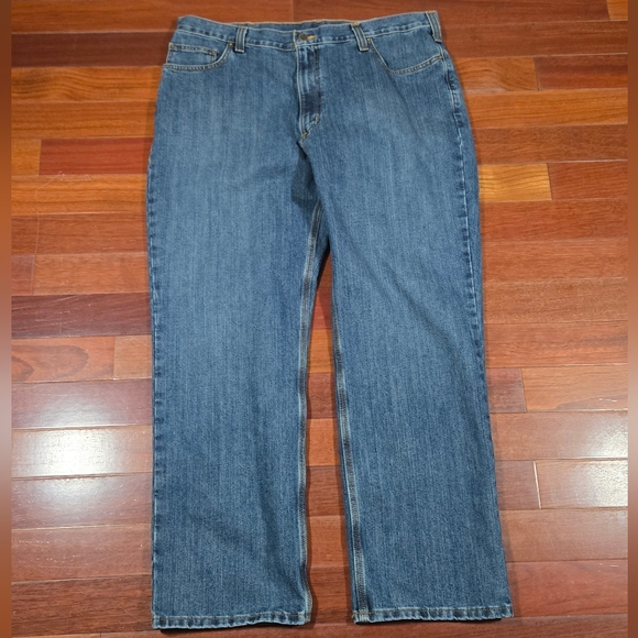 Carhartt Relaxed Fit Men's Straight Blue Jeans W40 L32 - Picture 1 of 9